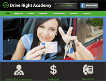 Tablet Screenshot of driverightacademy.net